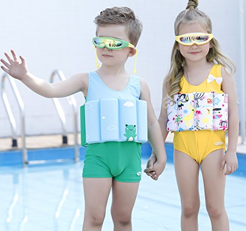image for SGMWVB Cute Toddler Swimsuits Float Suit with Adjustable Buoyancy one 