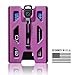 GOVO Badge Holder/Wallet - Durable ID Card Holder with Metal Clip and 4 Cards Slot (Holds 1-4 Cards) (Purple)