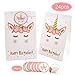 FengRise Unicorn Party Bags Birthday Decorations - Pack of 24 Unicorn Party Favor Bags | Unicorn Candy Bags Filling Candy/Toys/Cookie for Kids’ Unicorn Birthday Party Supplies.