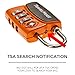 Open Alert Indicator TSA Approved 3 Digit Luggage Locks to Lock Travel Suitcase (6 Pack, Orange)
