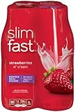SlimFast Strawberries and Cream Ready To Drink Shakes, 10 Ounce (Pack of 24)