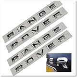 2x Range Rover Chrome L322 Hood Tailgate Bonnet Badge Emblem Lettering SJH1041CH