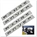 2x Range Rover Chrome L322 Hood Tailgate Bonnet Badge Emblem Lettering SJH1041CH