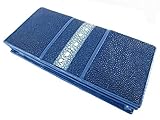 PELGIO Genuine Row Stingray Skin Checkbook Wallet