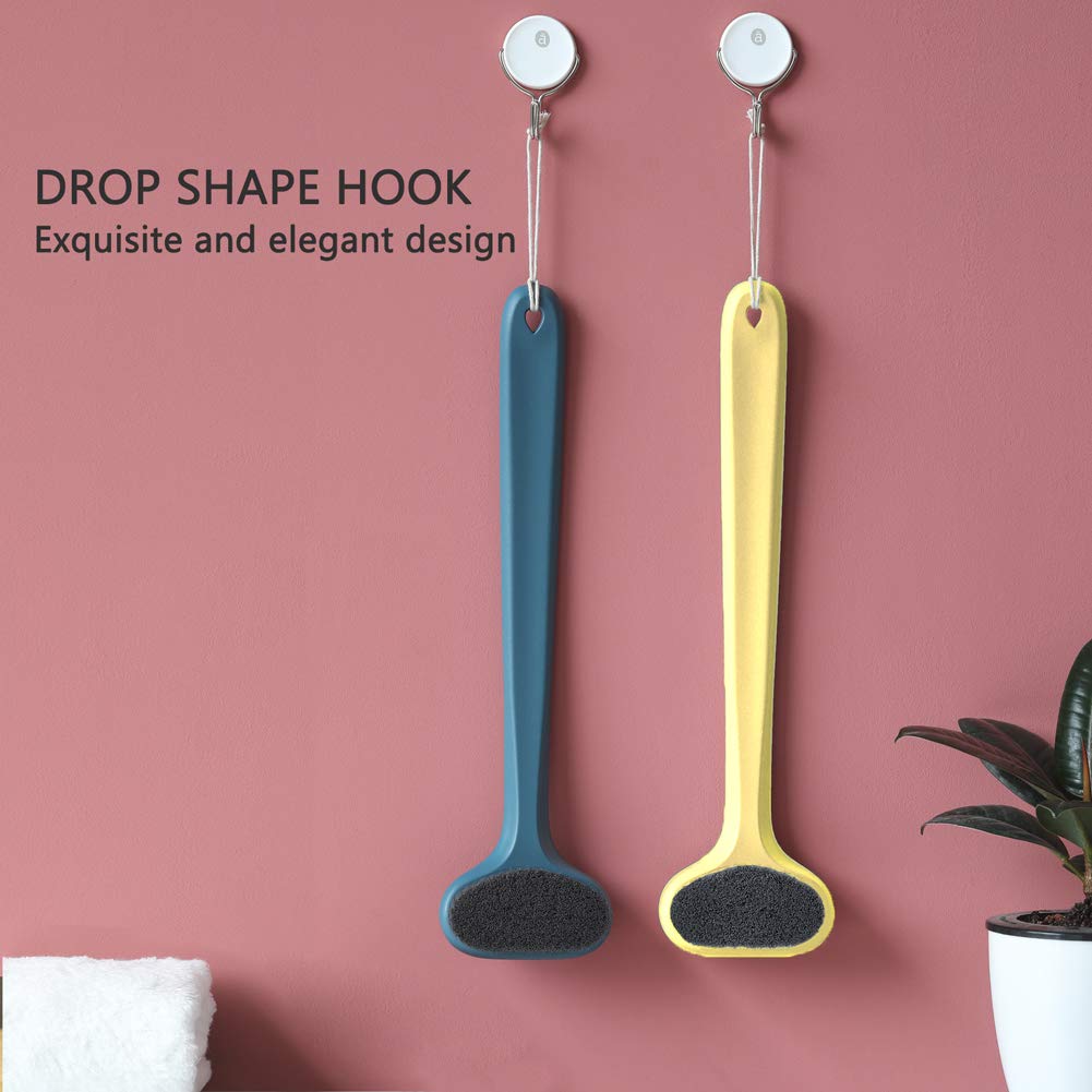Bath Body Brush with Comfy Bristles Long Handle Gentle Exfoliation Improve Skin's Health and Beauty Bath Shower Wet or Dry Brushing Body Brush (Dark Blue) : Beauty