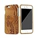 Natural Creative Bamboo Wood Eimolife Case Cover for iPhone 6 5.5 inch (29-seawave cherry)