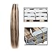 16inch Brown&Blonde Highlight Tape In Human Hair Extensions Long Straight Seamless Skin Weft Hair Invisible Double Sided Tape 20pcs 30g+10pcs Extra Tapes (Medium Brown mixed Dark Blonde #4-27)