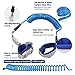 Toddler Safety Harness & Leash| Kids & Child Safety Backpack Leash 2in1 Upgraded Leash (Blue, 2.5 M)