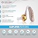 Soundlab Hearing Amplifier-Intelligent Sound Filtering Technology, Digital Tone Sound Quality, Pre-Set Modes, Feedback Suppression, Miniature, Comfortable Soft Gel Tip