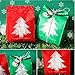 Felice Arts 100pcs Christmas Biscuit Candy Bags 7.8