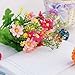 Adarl Artificial Flower Fake Flower Silk Daisy Flower Bouquet For Home Office Decor Party Festival Wedding Decoration(Orange,1pc)