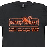 L - The Boars Nest T Shirt Funny Beer Bar Pub Saloon Dukes of Hazzard Vintage Wild Boar Retro Shirtmandude