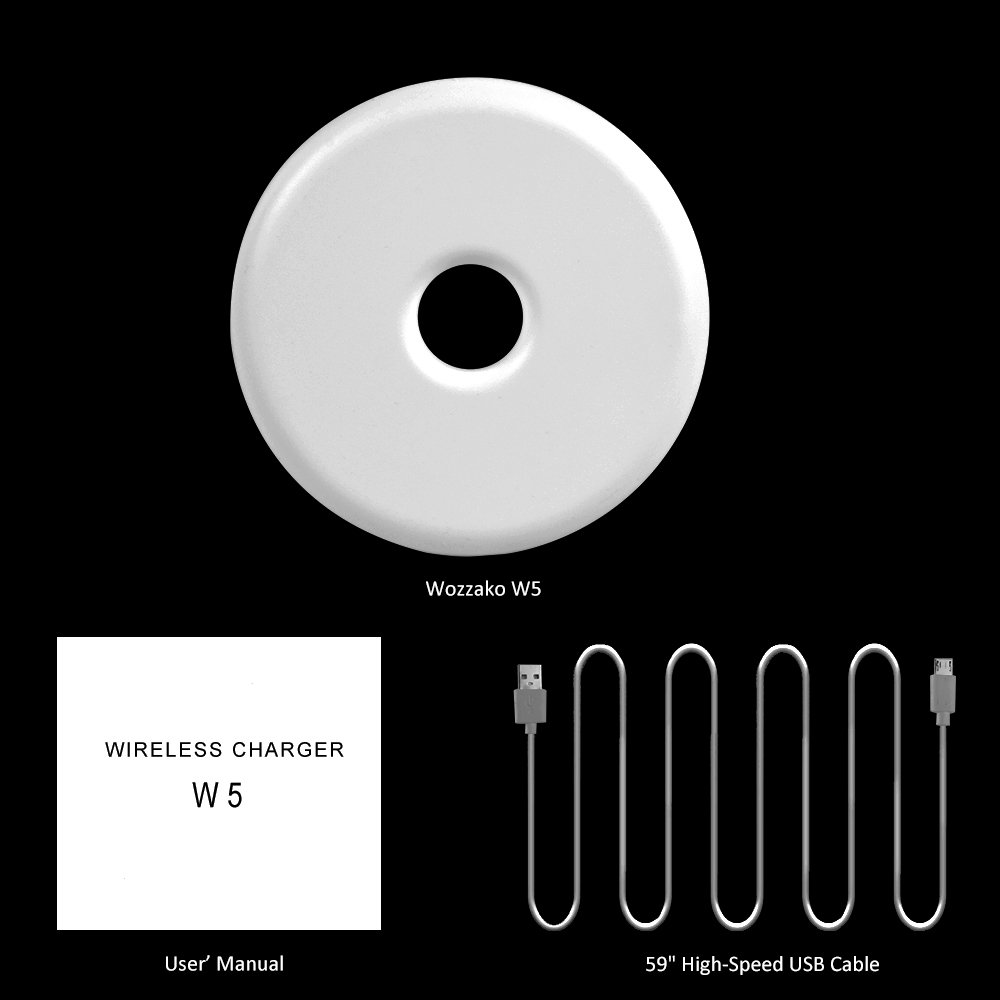 Wireless Charger, Christmas, Wozzako Charging Pad Compatible with iPhone Xs Max/XS/XR/X/8/8 Plus, Samsung Galaxy S9/S9+/S8/S8+/S7/S7 Edge More