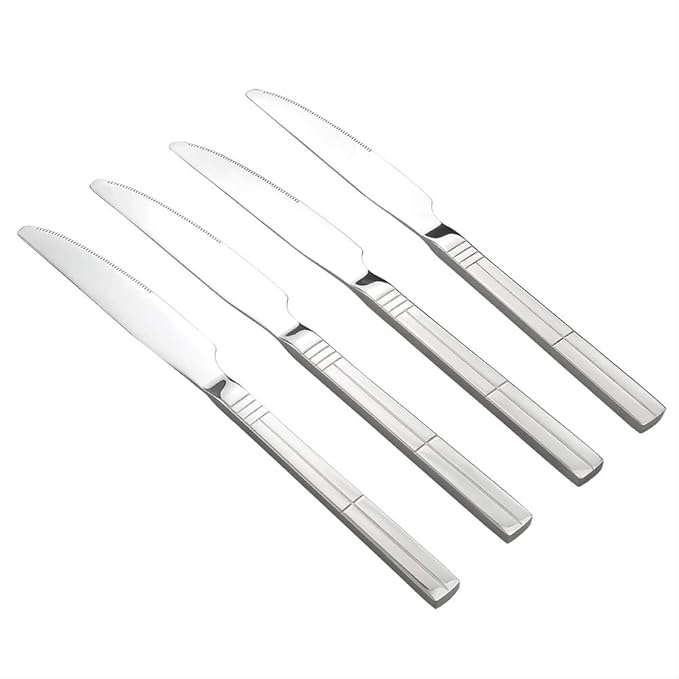 Eudokky Stainless Steel Dinner Knife, Table Knife, 12 Pieces Dinner