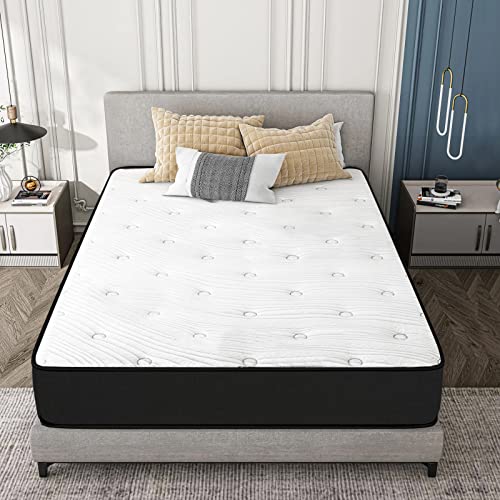 Vital Bonnel Spring Mattress | Orthopedic Support Bed Mattress with Breathable Quilted Top | Durable & Comfortable Mattress for Home Bedroom (Double - W 120 x D 190 x H 24)