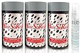 3 x HSR, Hair So Real, Hair Loss Concealer Fiber (Black) with Free Elidor Pocket Fiberhold Spray