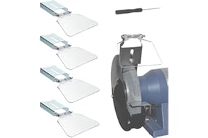 WAGX Bench Grinder Eye Shield, 4 Pcs Grinder Eyeshield Replacement Kit for Most Bench Grinders