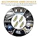 Nakobo Super Bright 578 6411 212-2 569 211-2 Festoon LED Bulbs 6-SMD 5730 Canbus Error Free 41MM 42MM Car Interior Dome Map Door Lights, 6000K Xenon White (pack of 4)