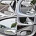 Ampper Slender Blind Spot Mirrors, Frameless 360 Degree Adjustabe HD Glass Convex Wide Angle Rear View Car SUV Stick On Lens (Pack of 2)
