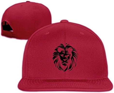 Sport The King Of Lion Snapback Baseball Cap Hat Adjustable 100% Cotton For Male/Female Red