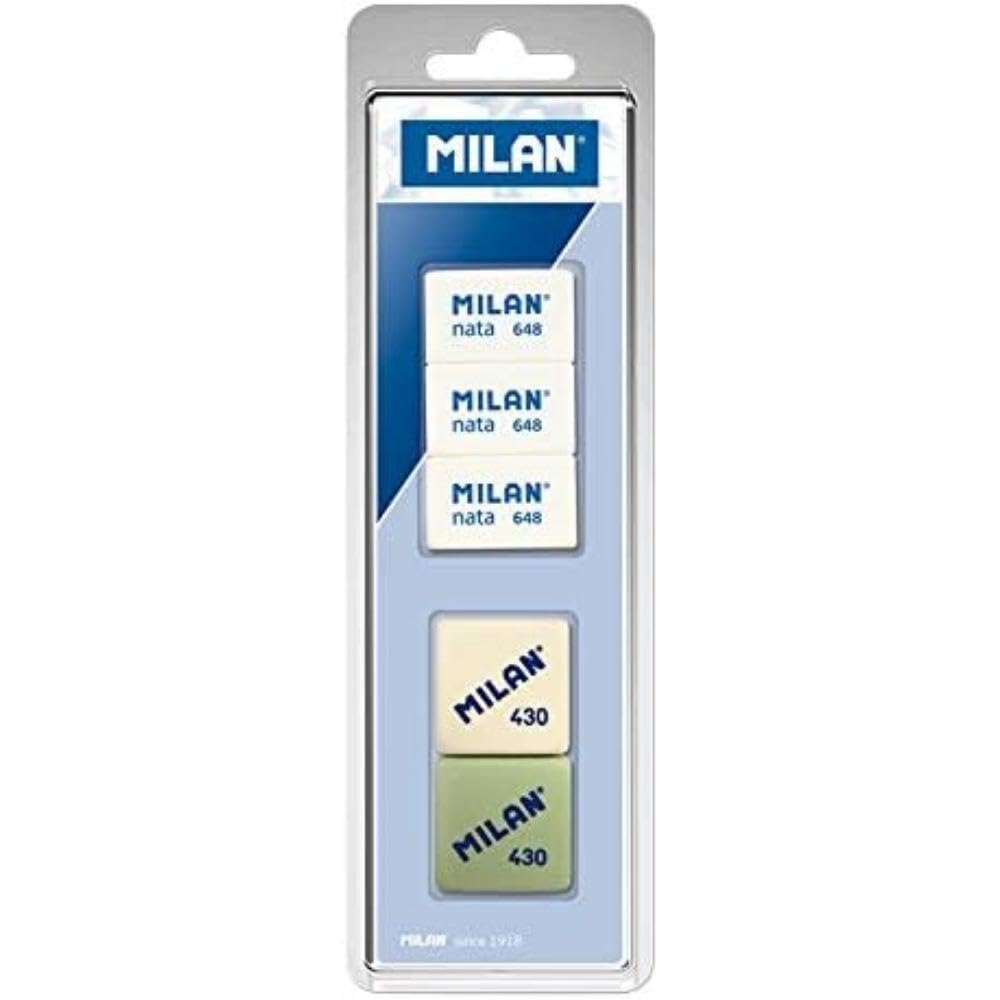 Blíster 2 gomas de borrar 430 + 3 gomas de borrar NATA 648