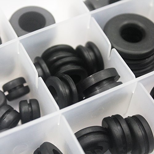 SINOCMP 125 pcs Rubber O Ring Plumbing Gasket Seals Grommets Ring Assortment For Car Vehicle Auto Repair 18 Sizes