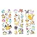 3 Sheets/set Cartoon Anime Pokemon Stickers For Kids Rooms Home Decor 3D Sticker