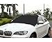 Cutequeen Premium Windshield Snow Cover and Sun Shade Protector-Windproof Magnetic Edges-Door Flaps-Sizes for All Vehicles-Covers Wipers - Ice,Snow,Frost Guard - No More Scrape!
