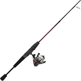 Zebco Verge Spinning Reel and Fishing Rod Combo, Changeable Right- or Left-Hand Retrieve, Pre-Spooled with Zebco Fishing Line