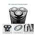 Kissliss Electric Shaver 100% Waterproof Rotary Razor USB Quick Rechargeable with LED Digital Display - Model KLS7110