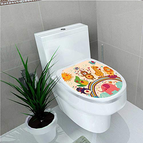 Buy Toilet Seat Sticker Collection Happy Animals Bear Lion Elephant