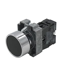 mxuteuk 2pcs 1 NO 22mm Momentary Push Button Switch