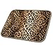 BDK Carpeted 4 Piece Mat Leopard Animal Print Auto Car Vehicle Universal Fit (Beige)