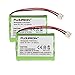 2 Packs Floureon Rechargeable Cordless Phone Battery for V-Tech 89-1323-00-00 Model 27910 Cordless Telephone Battery Replacement Pack