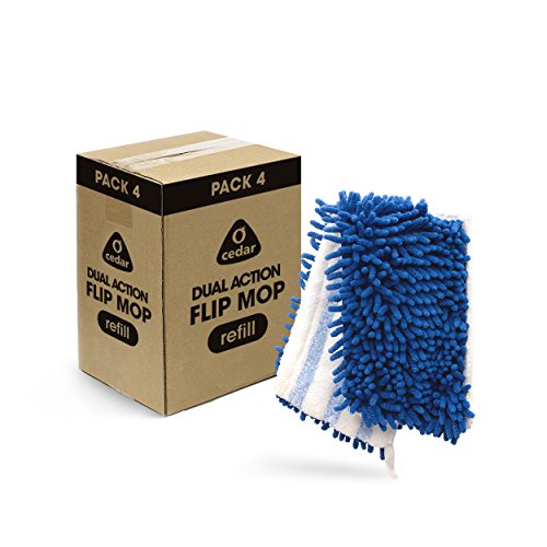 UPC 041785998250, O-Cedar Dual-Action Microfiber Flip Mop Refill (Pack of 4)