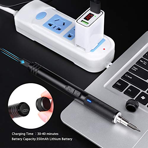image for Electop Portable Cordless Screwdriver, Rechargeable USB Power Supply M