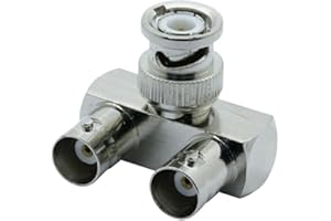 BNC Connector Q9 BNC to BNC Male Female 90 Degree Right Angle Tee Type 3way 4way Splitter 2X Double Male Female 3+4Type Brass