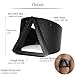 EVBEA Mens Black Ring Unique Classic Matte Finish Triangle Engraved Bands
