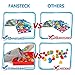 Fansteck Button Art Toys for Toddlers, Color Matching Early Learning Educational Mosaic Pegboard , Safe Nontoxic ABS Plastic Premium Material, 12 Pictures and 46 Buttons, with a Bag Easy to Storage