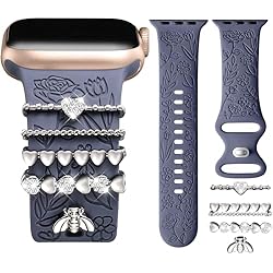 DaQin Flower Engraved Band Compatible with Apple