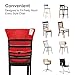 YISSVIC Portable Baby Feeding Chair Belt Toddler Safety Seat with Straps Child Chair Soft Belt Outdoor Portable Travel High Chair (Red)