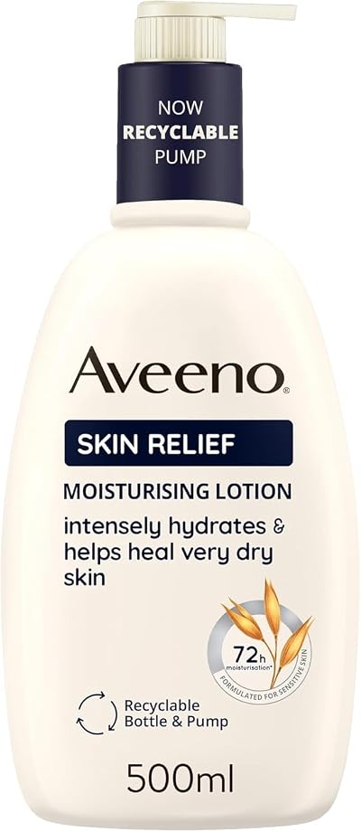 Aveeno Skin Relief Moisturising Lotion 500ml Unscented Triple Oat Complex