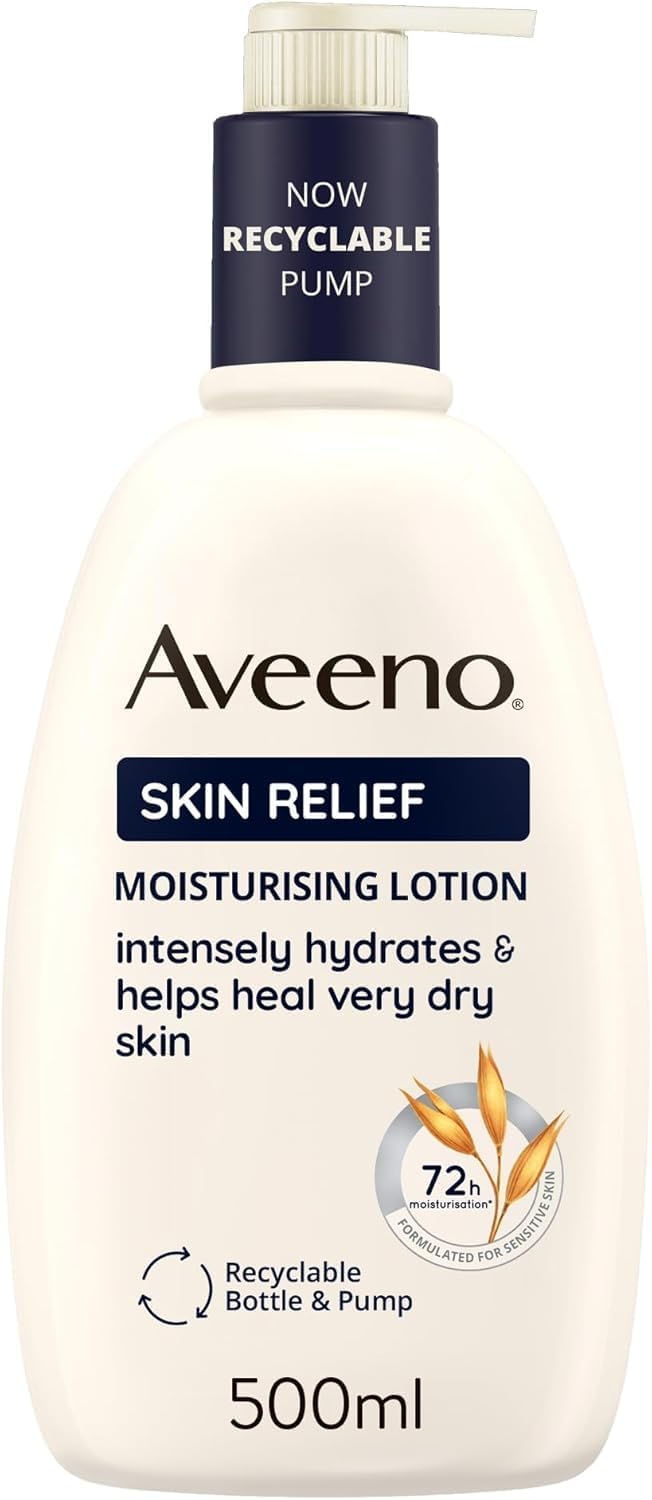 Aveeno Skin Relief Moisturising Lotion 500ml Unscented Triple Oat Complex