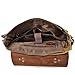 Mens Messenger Bag,Handmade Cross Body Bag Leather Laptop Briefcase Waxed Canvas Shoulder Bag with Detachable Strap,Computer Sctchel Bag Travel Work Bag for 14 inches Laptop
