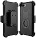 iPhone 7 Plus Case, E LV iPhone 7 Plus Case - Dual Layer Armor Defender Protective Case Cover with kickstand and Belt Swivel Clip for Apple iPhone 7 Plus - [BLACK]
