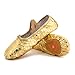 JOINFREE Girl's Women's Classic Leather Ballet Dancing Yoga Shoes Slippers Practise Gold Dot 1 Little Kid