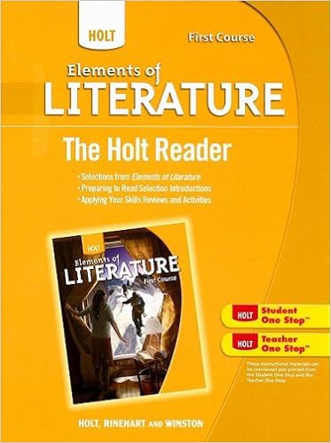 Holt Elements Of Literature The Holt Reader First Course Holt Rinehart And Winston 9780030996252 Amazon Com Books