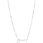 Delta Gamma Necklace- DG Greek Letters Necklace, Silver Plated Sorority Gifts Necklace, Long-Lasting Delta Gamma Gifts for Women