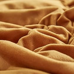 CLOTHKNOW Queen Comforter Set Fluffy 3Pcs Pumpkin