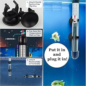 PetNewlife Betta Heater per Serbatoi Piccoli (1.5 Gal.) - Riscaldatore per Acquario Completamente sommergibile - immagine 6